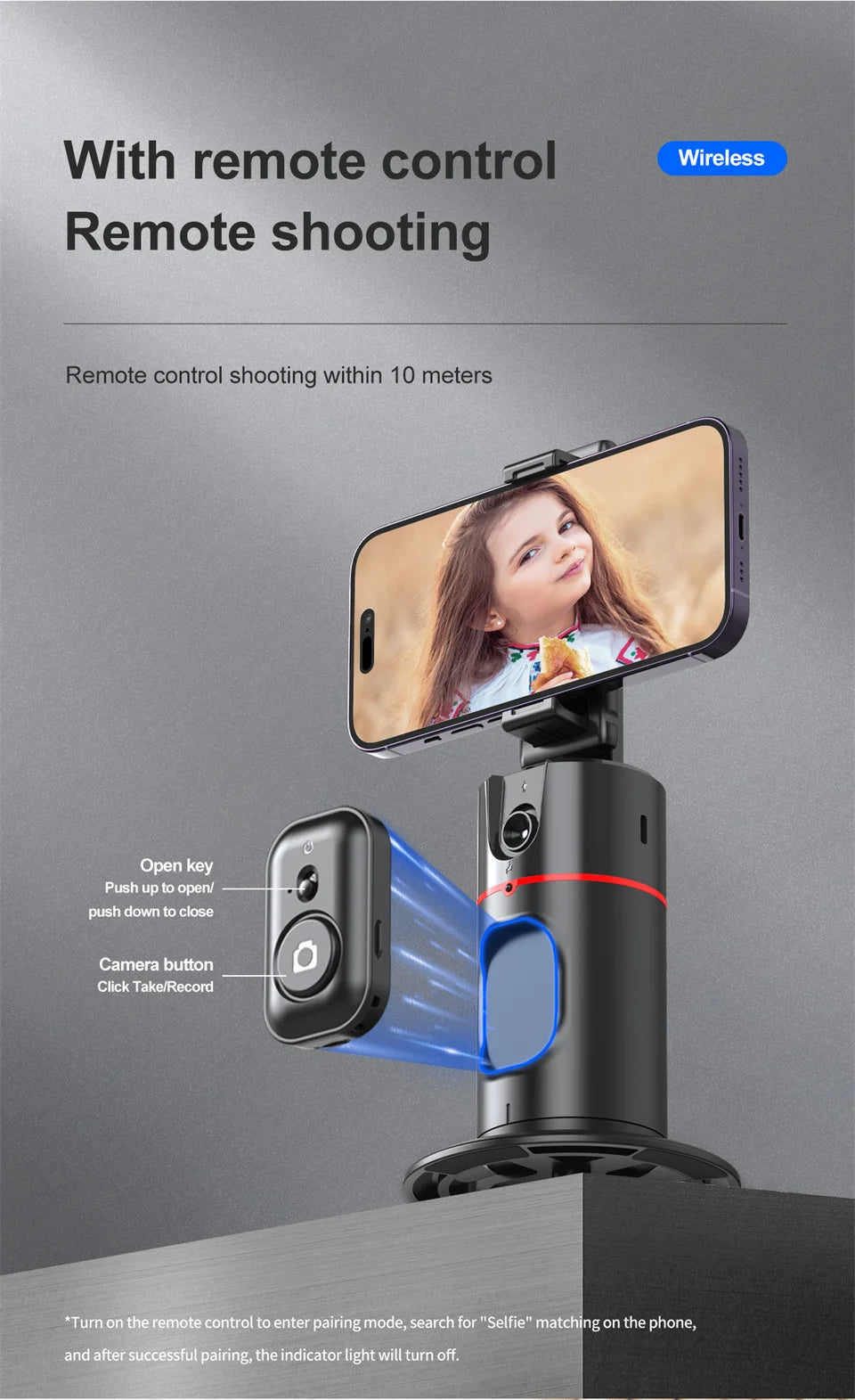 2025 NEW Gimbal Stabilizer Selfie Stick Foldable Wireless Tripod with Bluetooth Shutter Monopod for iPhone Android smartphone