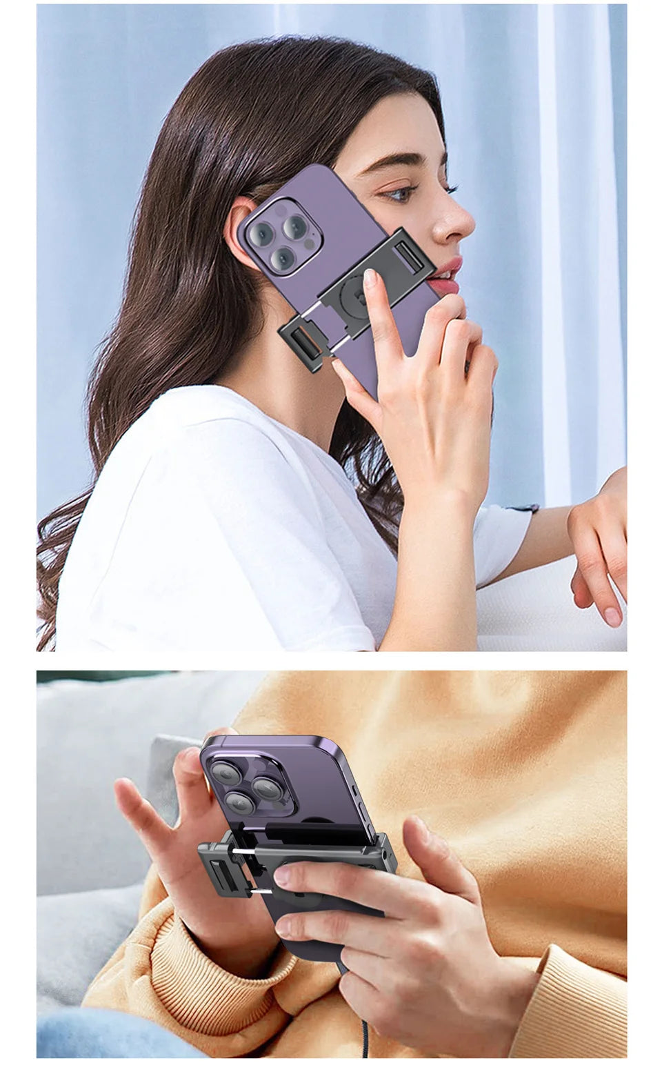 2025 NEW Gimbal Stabilizer Selfie Stick Foldable Wireless Tripod with Bluetooth Shutter Monopod for iPhone Android smartphone