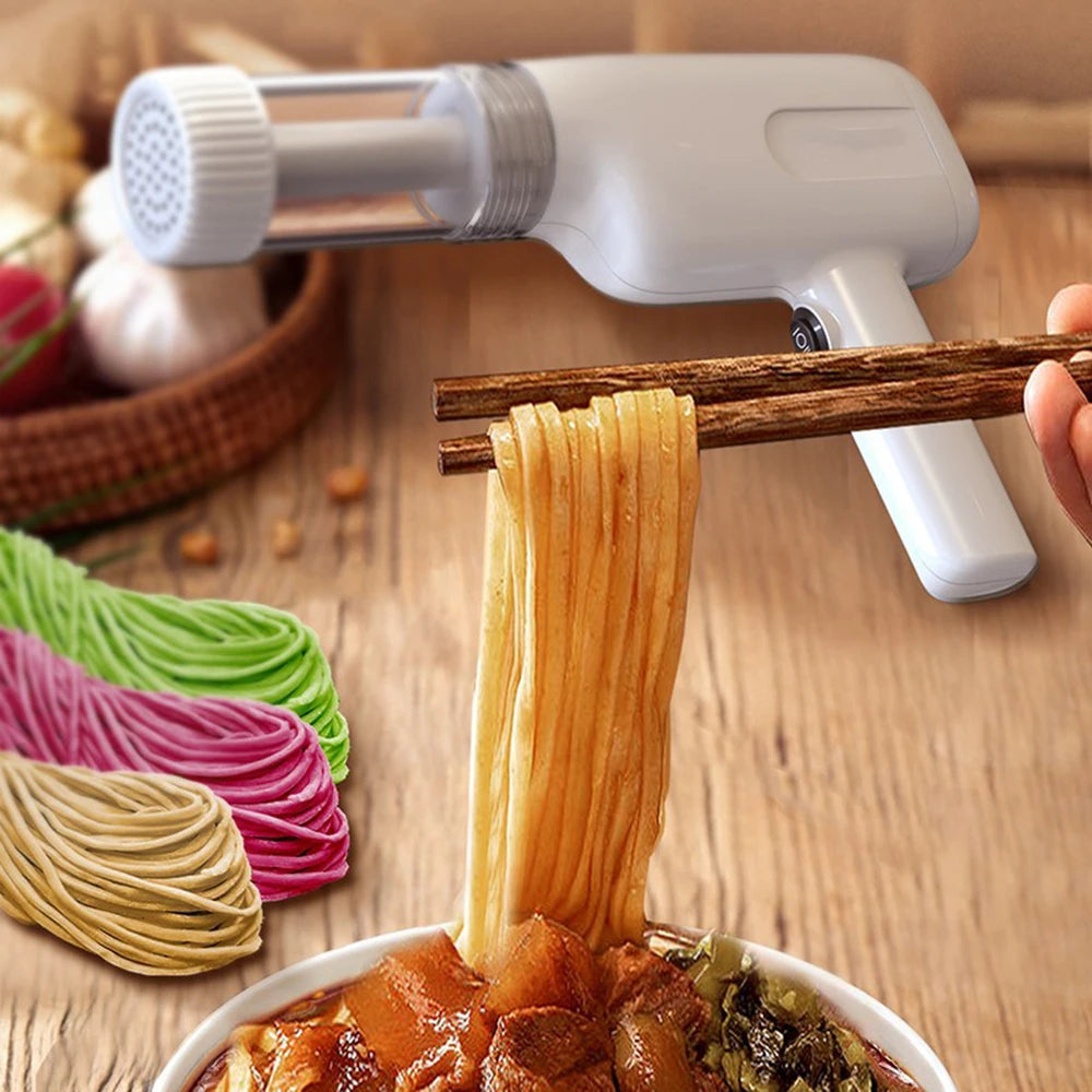 Wireless  Pasta Noodle Maker 6 Molds Pasta Machine Portable USB Rechargeable 1800mAh Battery Utility Kitchen Gadget 제면기