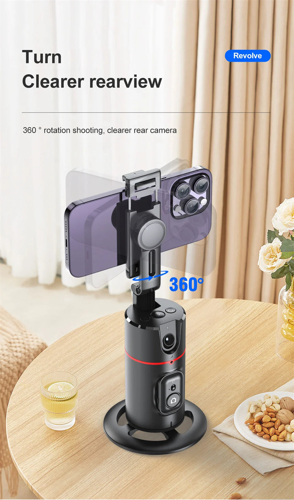 2025 NEW Gimbal Stabilizer Selfie Stick Foldable Wireless Tripod with Bluetooth Shutter Monopod for iPhone Android smartphone
