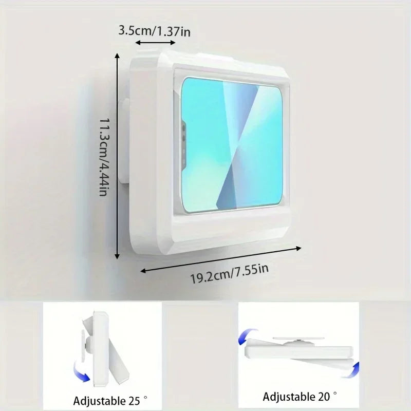 ftvae 360 Rotation Waterproof and Anti-fog Mobile Phone Case for Bathroom Shower Phone Holder Waterproof Can Be Touched Shower P
