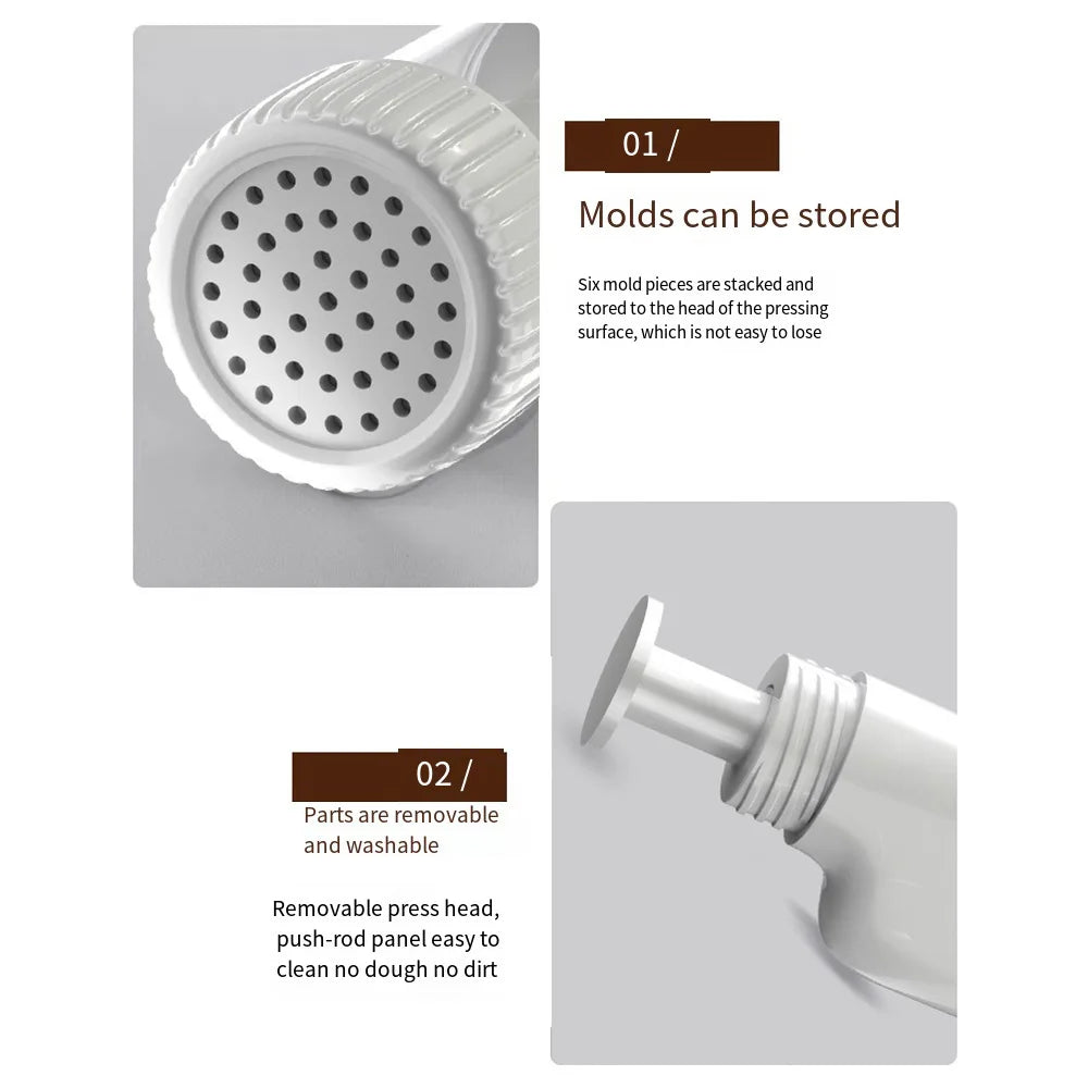 Wireless  Pasta Noodle Maker 6 Molds Pasta Machine Portable USB Rechargeable 1800mAh Battery Utility Kitchen Gadget 제면기