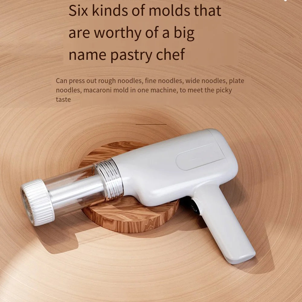 Wireless  Pasta Noodle Maker 6 Molds Pasta Machine Portable USB Rechargeable 1800mAh Battery Utility Kitchen Gadget 제면기