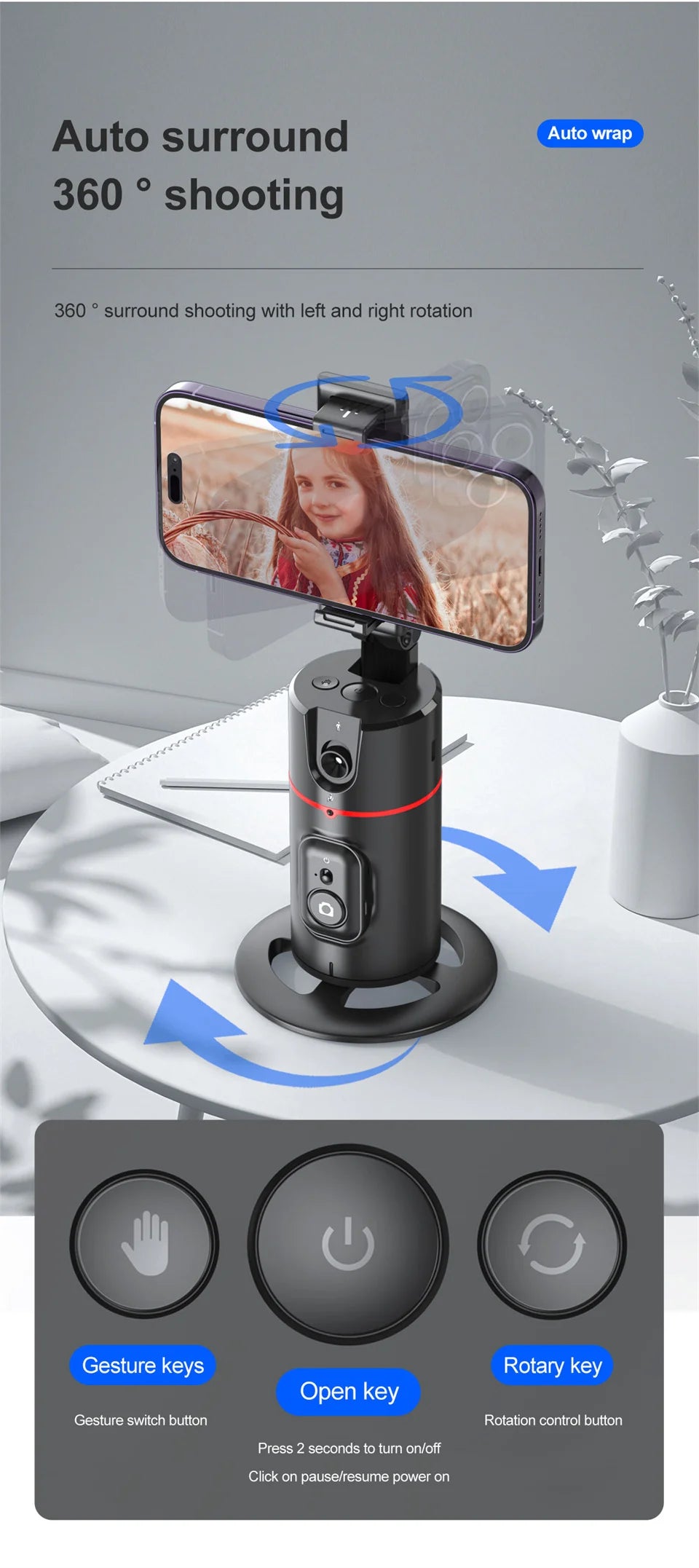 2025 NEW Gimbal Stabilizer Selfie Stick Foldable Wireless Tripod with Bluetooth Shutter Monopod for iPhone Android smartphone