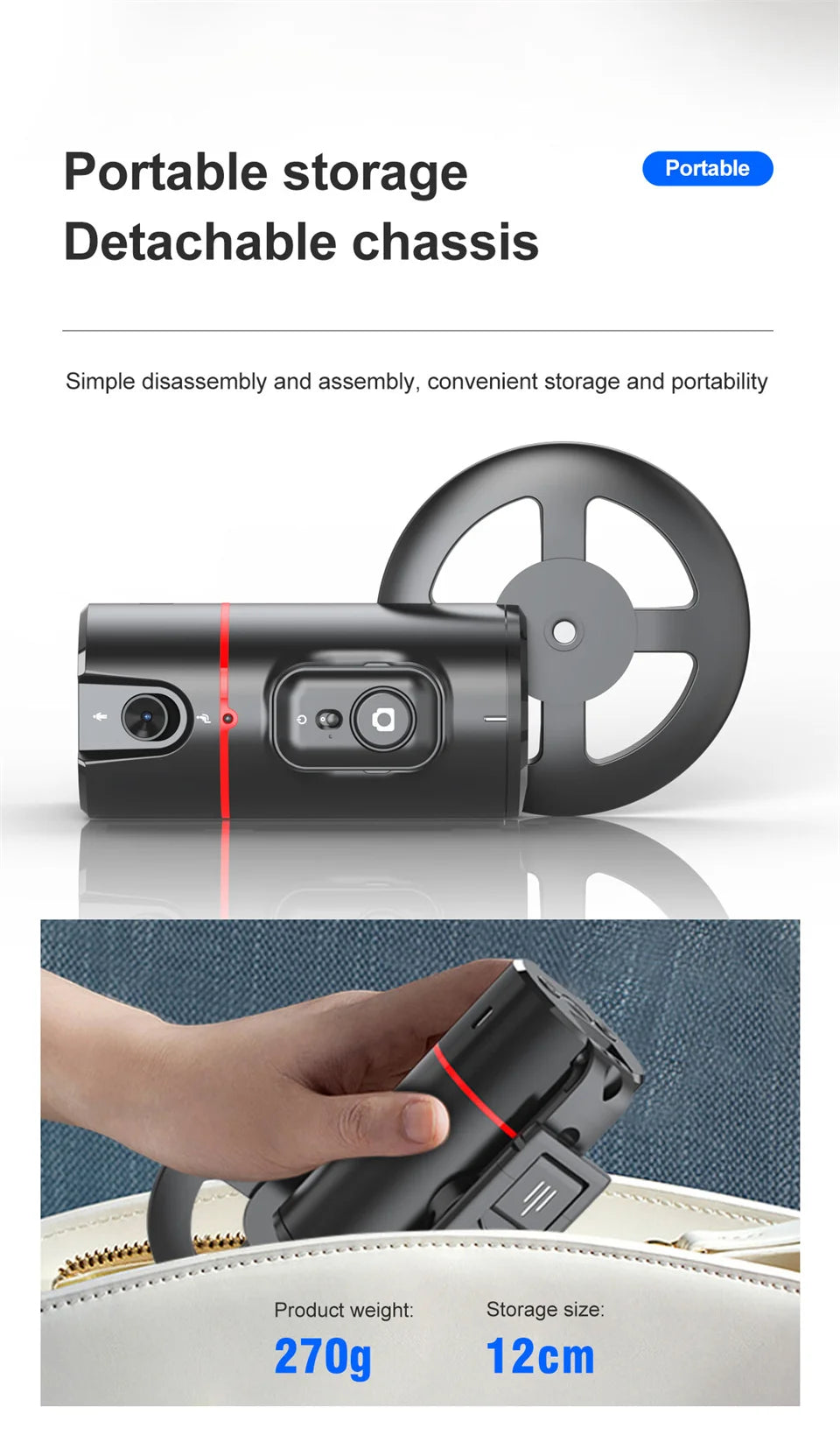 2025 NEW Gimbal Stabilizer Selfie Stick Foldable Wireless Tripod with Bluetooth Shutter Monopod for iPhone Android smartphone