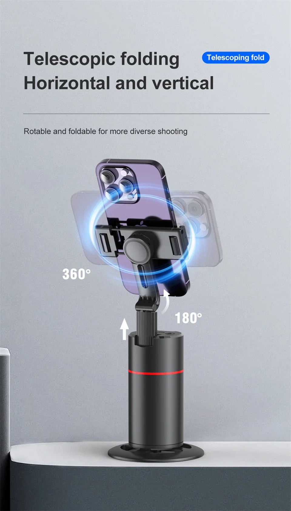 2025 NEW Gimbal Stabilizer Selfie Stick Foldable Wireless Tripod with Bluetooth Shutter Monopod for iPhone Android smartphone