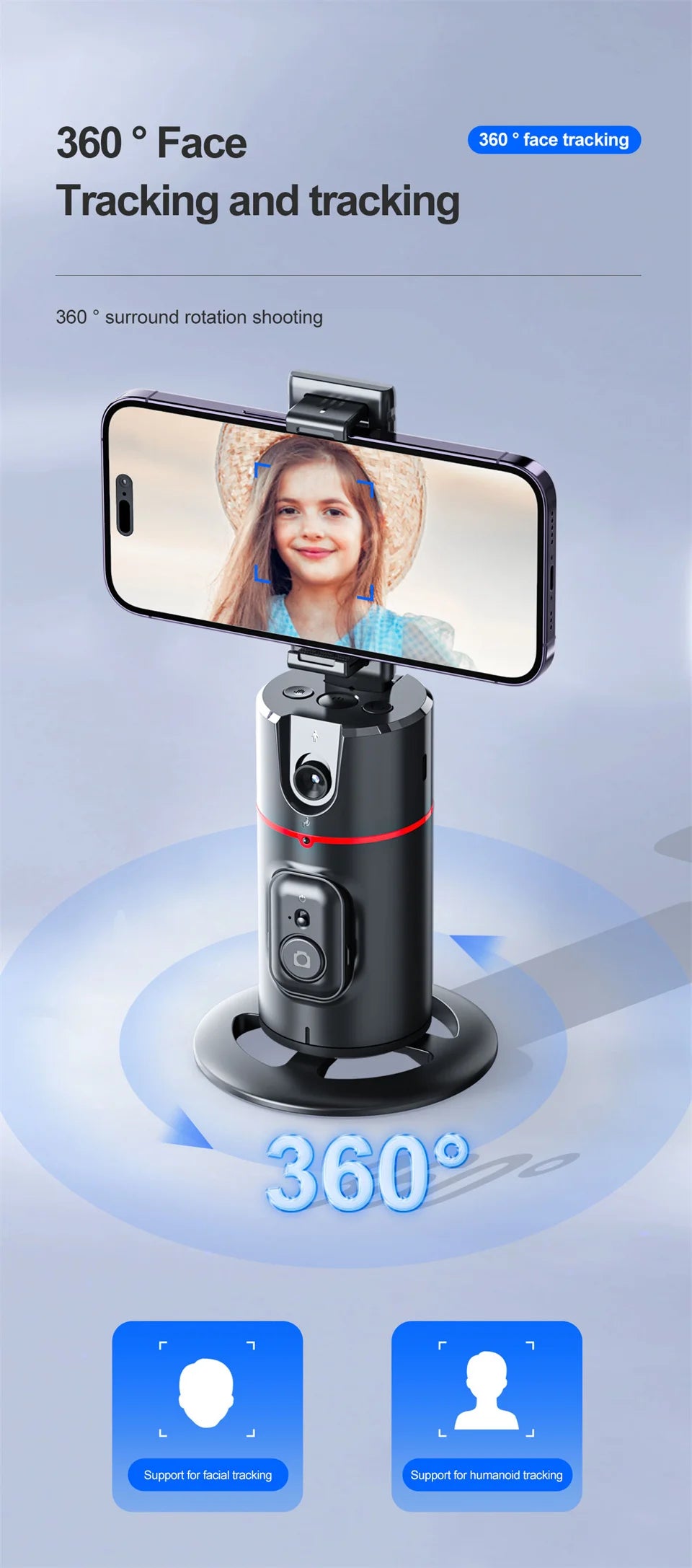 2025 NEW Gimbal Stabilizer Selfie Stick Foldable Wireless Tripod with Bluetooth Shutter Monopod for iPhone Android smartphone